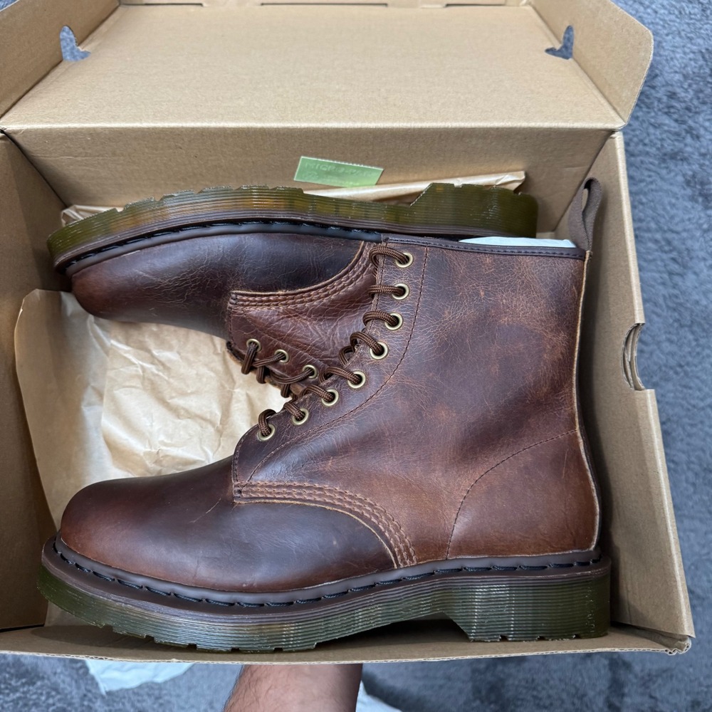 Brown Leather Lug Sole Boots High Top Style Mens 9